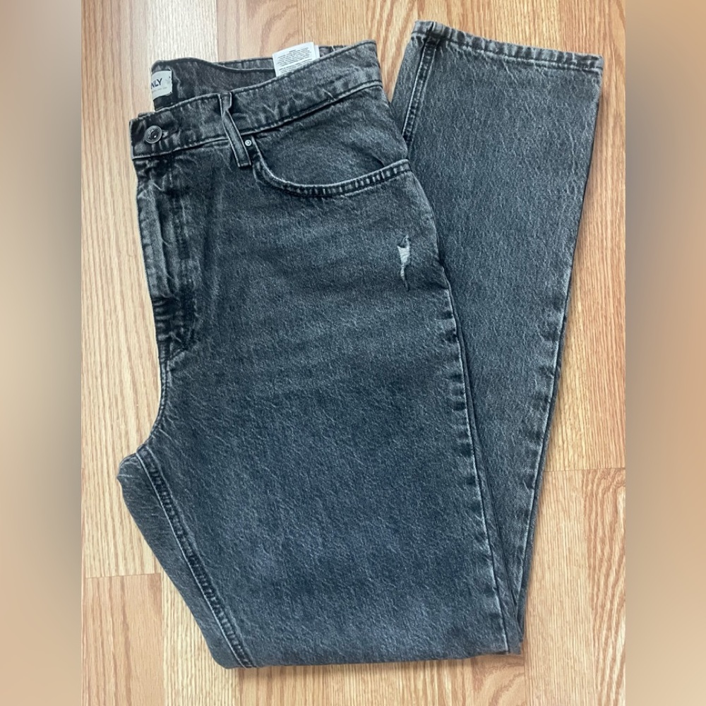Only Distressed Black Denim Jeans size 32/32